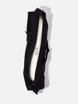 The OLIE BLACK YOGA MAT BAG. Made From 100% Recycled Materials. An Enhanced Take On The Classic Yoga Mat Bag.