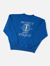 OLIE BLUE OVERSIZE 100% COTTON SWEATSHIRT