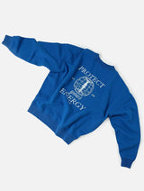 OLIE BLUE OVERSIZE 100% COTTON SWEATSHIRT